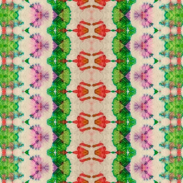 Verfte Boheemse Tie Dye Gekleurde Herhaal Print Boho Batik Meerkleurige — Stockfoto