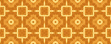 Yellow Turkish Mosaic Texture. Dark Ethnic Pattern Tile. Uzbekistan Ethnic Tile. Oriental Geometric Print. Bright Lisbon Quatrefoil Batik. Arabic Geometric Flower Boho. Brown Floral Paint