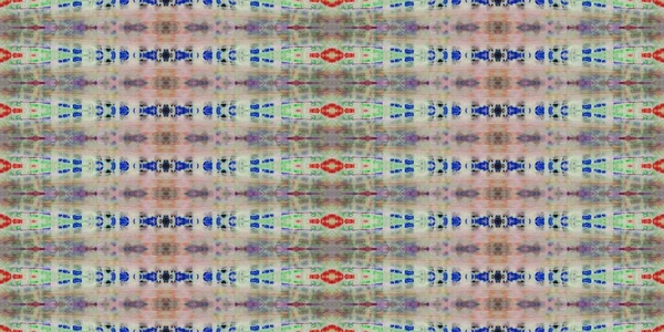 Boho Batik Meerkleurig Geverfd Batik Gekleurd Geverfd Textiel Geo Stroke — Stockfoto