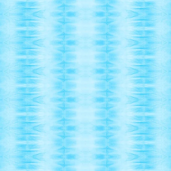Cyan Geo Nyomtatás Kék Geometrikus Spray Fehér Nyakkendő Dye Batik — Stock Fotó