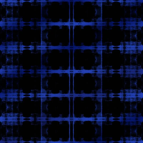 Blue Geo Abstract Geometrische Textiel Zig Zag Blue Boho Abstract — Stockfoto