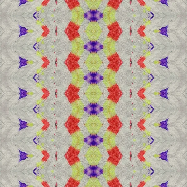 Repetição Colorida Batik Boho Brush Têxtil Boho Colorido Multicolor Geo — Fotografia de Stock