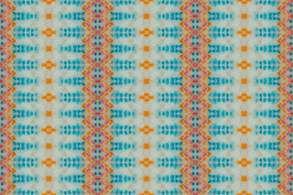 Splash Tradicional Multicolor Dyed Abstract Geotêxtil Colorido Boho Bohemian Stripe — Fotografia de Stock