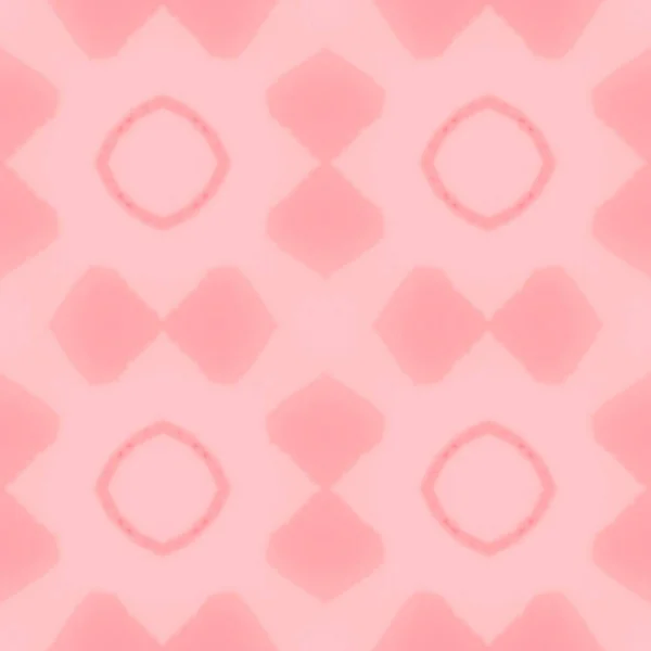 Traditional Geometric Pattern Girl Turkish Ornament Batik Pink Bohemian Floral — Stock Photo, Image