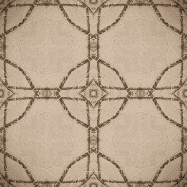 Beige Old Drawing Gray Vintage Paint Gray Sepia Pattern Geometric — Fotografia de Stock