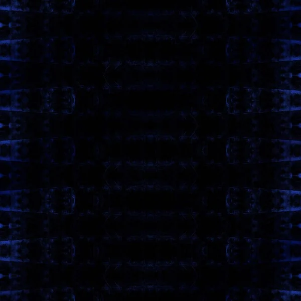 Μπλε Geo Υδατογραφία Μαύρη Βαφή Βαφής Bohemian Υφή Zig Zag — Φωτογραφία Αρχείου