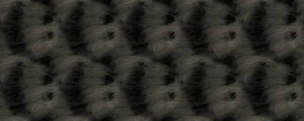 Black Pattern Seda Tingida Branco Arte Sem Costura Arte Suja — Fotografia de Stock