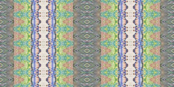 Tie Dye Geométrico Tingido Colorido Boho Abstract Boho Stroke Multicolor — Fotografia de Stock