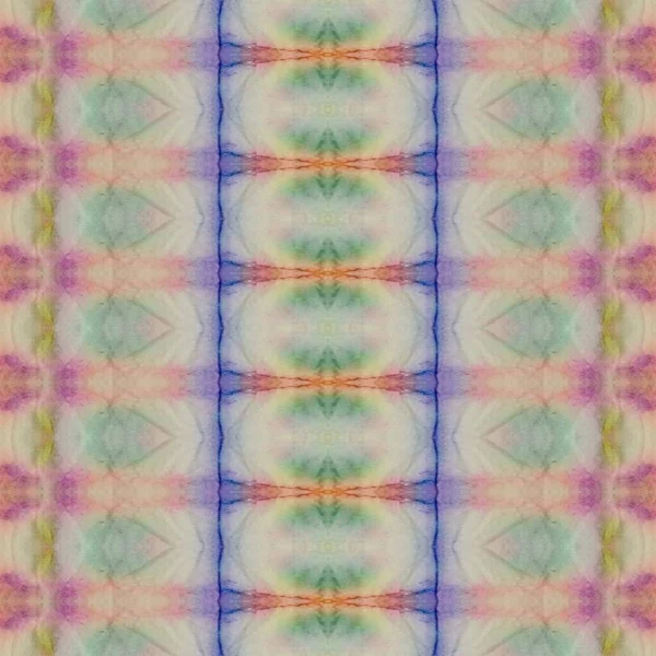 色染めのストライプ カラーシームレスプリント 伝統的なスプレー 死亡した幾何学模様 多色染めのイカット ジオブラシ ボーア グランジ 民族的バティック カラージオ — ストック写真