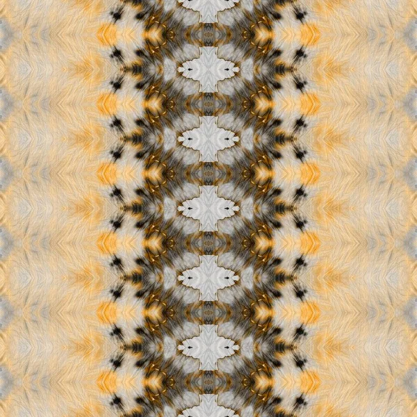 Gray Dyed Stroke Ethnic Brush Gold Geo Ikat Orange Texture — Stock Photo, Image