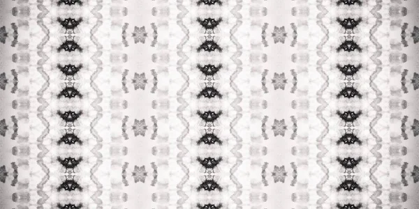Grauer Boho Schlaganfall Graue Tribal Batik Weiß Gefärbt Graues Geometrisches — Stockfoto