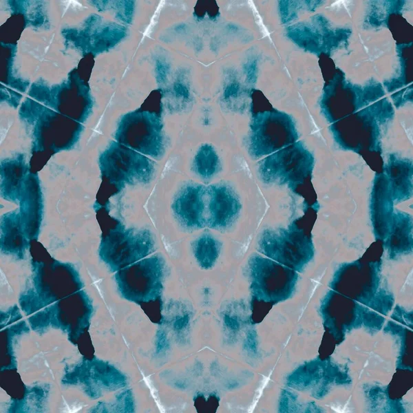 Blue Tie Dye Art Blue Repeating Stripes Azure Smoke Space — Stock Photo, Image