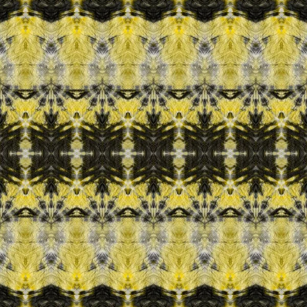 Gris Patrón Impresión Cepillo Boho Oro Textura Teñida Oro Batik —  Fotos de Stock