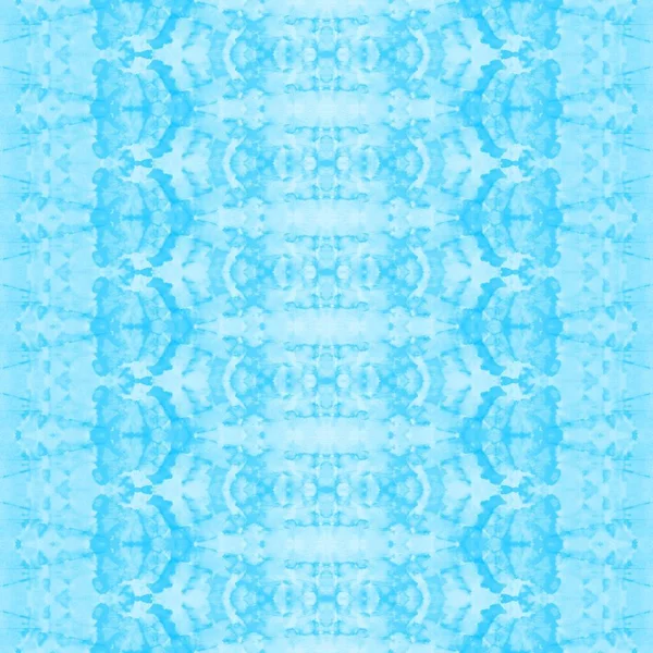 Gökyüzü Boyalı Zigzag Beyaz Boho Kravat Boyası Geosu Yazdırma Mavi — Stok fotoğraf