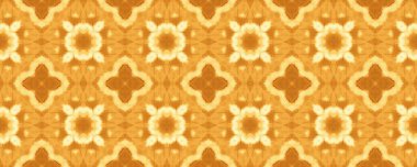 Kahverengi süslü kırsal doku. Oriental Geometric Print. Türk Geometrik Batik döşemesi. Fas Mozaik Mürekkebi. Kaba Etnik Desen Boho. Çamur Arapça dörtlü folyo Batik. Sarı Çiçek İkat