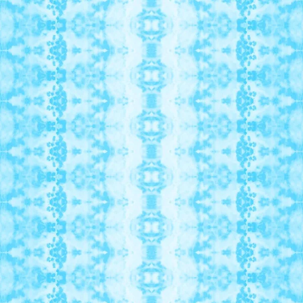 Θαλασσόχρωμη Υδατογραφία Μπλε Γκο Στράιπ Λευκό Παραδοσιακό Zig Μπλε Patik — Φωτογραφία Αρχείου