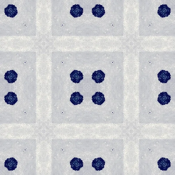 Japanese Geometric Quatrefoil Ikat Indian Geometric Pattern Oriental Endless Japanese — Stock Photo, Image