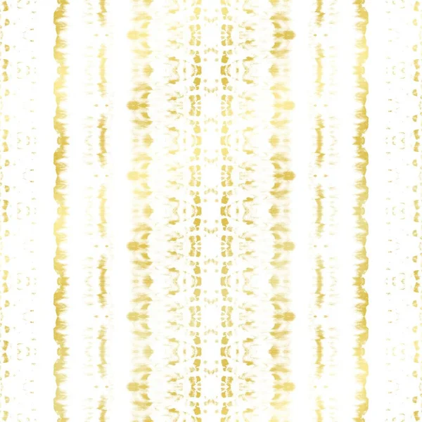 Gold Boho Stripe Impressão Padrão Branco Textura Tingida Com Ácido — Fotografia de Stock