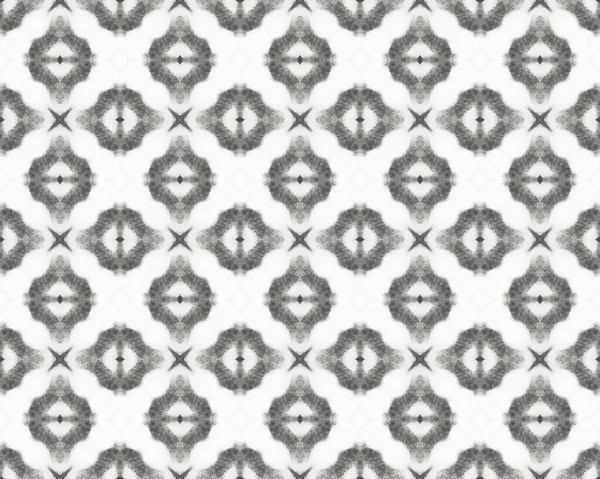 Azulejo Floral Gris Tribal Geometric Flower Floor White American Floral — Foto de Stock