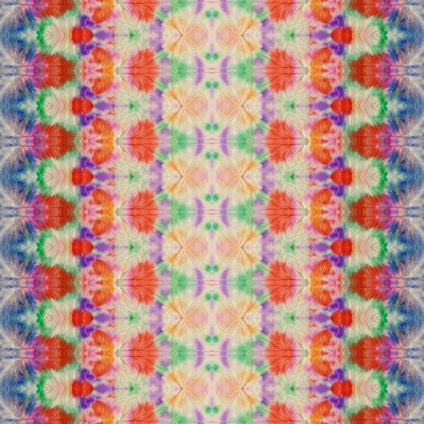 Multicolor Boho Ikat Farbig Gefärbter Streifen Farbige Rustikale Pinsel Vorhanden — Stockfoto