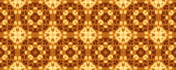 Brown Lisbon Rustic Pattern Shine Ethnic Pattern Paint Plancher Fleurs — Photo