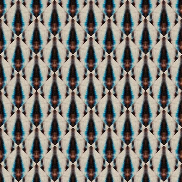 Scallop Square Geo Geometrische Hand Zig Zag Kleurrijke Slangenvis Lijn — Stockfoto