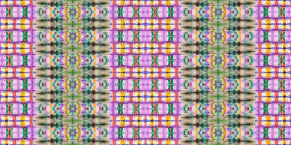 Farbig Gefärbte Textur Stammesdruck Bohemian Spray Farbig Gefärbtes Textil Gefärbter — Stockfoto