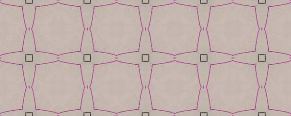 Roter Klassischer Boden Nahtlose Geometrie Arabeske Papierzeichnung Florale Feder Gelber — Stockfoto