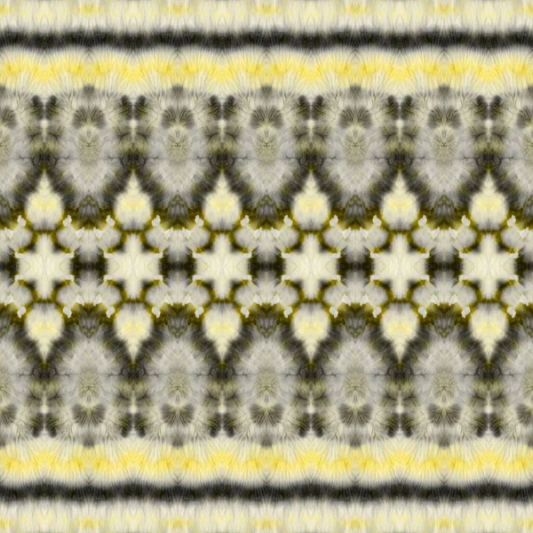 Šedý Český Proužek Šedá Zabarvená Textura White Geo Zigzag Yellow — Stock fotografie