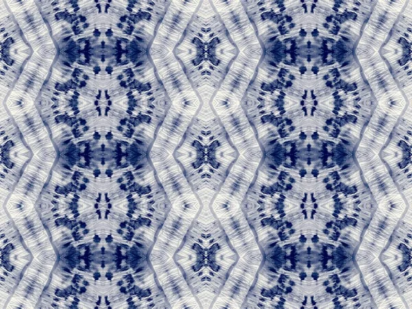 Navy Tie Dye Art Textile Brossé Bleu Denim Denim Motif — Photo