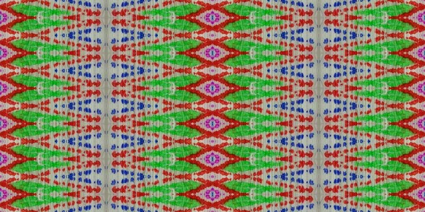 Multicolor Geo Watercolor Pincel Tribal Impressão Textura Colorida Boho Grunge — Fotografia de Stock