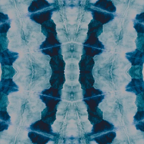 Azure Mystic Tie Dye Glow Ornamental Tile Night Smoke Dirty — Stock Photo, Image