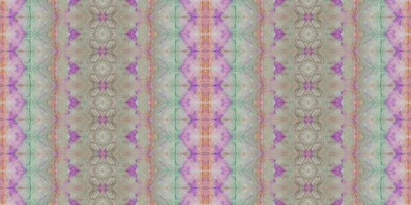 Impressão Étnica Têxtil Tingido Colorido Textura Colorida Batik Multicolor Geo — Fotografia de Stock