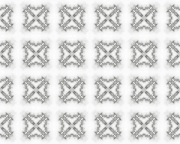 Plemienny Wzór Geometryczny Szare Orientalne Gwiazdy Bez Końca Biała Farba — Zdjęcie stockowe