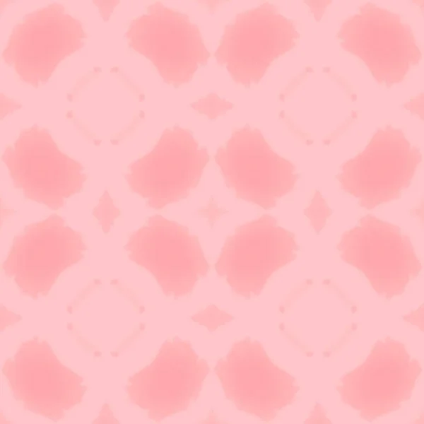 Bohemian Geometric Flower Girl Ornate Geometric Texture Pink Aquarelle Endless — Stock Photo, Image