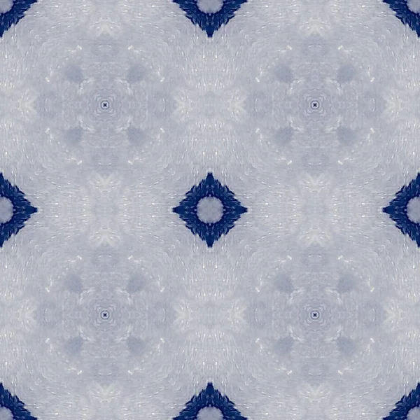 Japan Geometriska Batik Kakel Indigo Geometrisk Textur Aquarelle Mosaic Japan — Stockfoto