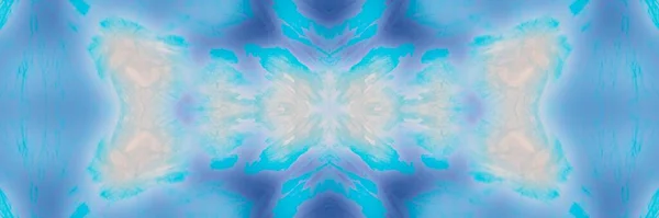 Blauwe Tie Dye Vloeibare Zon Waterzomer Sparkle Zomer Turquise Helder Stockfoto