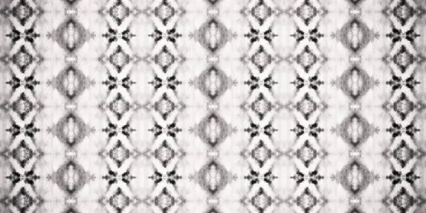 灰色のシームレスブラシ グレイ 灰色の幾何学的スプレー 白染めのバティック 灰色の民族誌 灰色のバティック グレージオテキスタイル ブラック デッド ストローク — ストック写真
