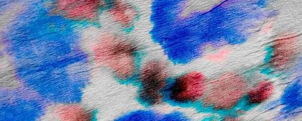 Красно Синий Абстрактный Знак Цветное Жидкое Пятнышко Аквареля Искусство Акварели — стоковое фото