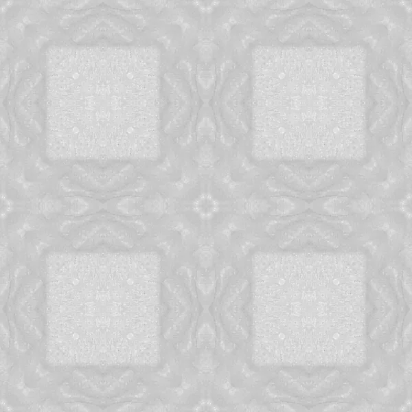 Monochrom Geometrischer Ornamentboden Ornamentstrick Orientalisches Mosaikstrick Türkisch Rustikales Vierblatt White — Stockfoto