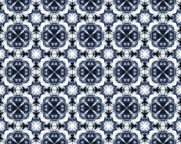Spaanse Naadloze Textuur Marokko Geometrische Batik Inkt Arabesque Geometrische Patroon — Stockfoto
