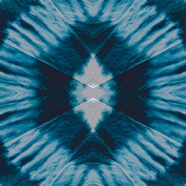 Night Tie Dye Grunge Blue Geometric Motif Black Rough Dirty — Stock Photo, Image