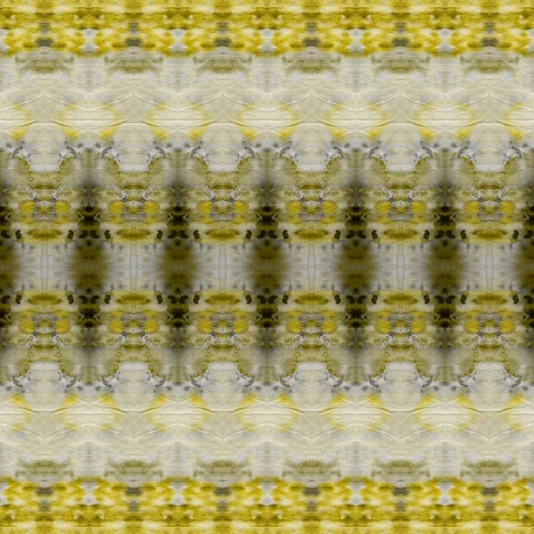 Altın Boyalı Fırça Gri Geometrik Tekstil Altın Boyalı Turuncu Zig — Stok fotoğraf