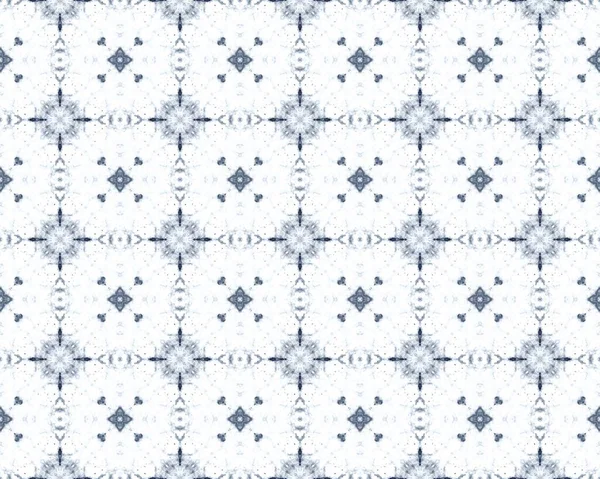 Maroku Geometryczny Tusz Niebieski Marokański Projekt Etniczny Blue Ethnic Tile — Zdjęcie stockowe