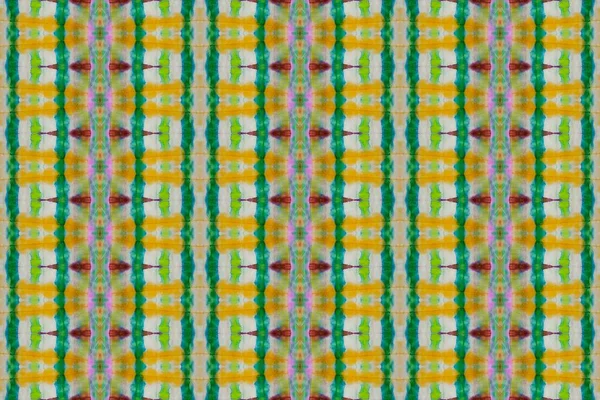 Repetição Colorida Batik Geo Patchwork Textile Colorido Boho Tie Dye — Fotografia de Stock