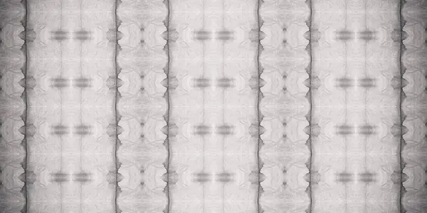 Acquerello Tinto Bianco Gray Batik Tessile Grigio Boho Geo Pattern — Foto Stock