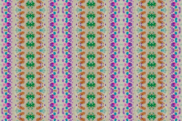 Gefärbte Batik Multicolor Geo Print Colored Hand Abstract Farbige Rustikale — Stockfoto