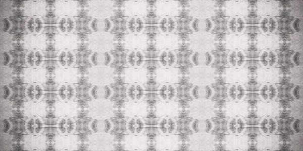 White Geo Brush White Bohemian Pattern Gray Repeat Batik Grey — Stock Photo, Image
