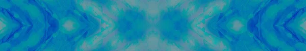 Blue Tie Dye Bagliore Turchese Acquerello Blu Cyan Wash Background — Foto Stock