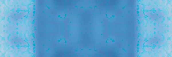 Arte Sucio Azul Azul Océano Acuarela Turquesa Wash Background Teal — Foto de Stock